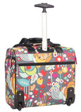 Lily Bloom Designer 15 Inch Carry On - Weekender Overnight Business Travel Luggage - Lightweight 2 - Rolling Wheels Suitcase - Under Seat Rolling Bag for Women (Bliss)