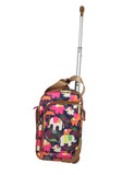 Lily Bloom Designer 15 Inch Carry On - Weekender Overnight Business Travel Luggage - Lightweight 2 - Rolling Wheels Suitcase - Under Seat Rolling Bag for Women (Elephant Rain)