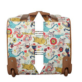 Lily Bloom Designer 15 Inch Carry On - Weekender Overnight Business Travel Luggage - Lightweight 2 - Rolling Wheels Suitcase - Under Seat Rolling Bag for Women (Furry Friend)