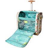 Lily Bloom Designer 15 Inch Carry On - Weekender Overnight Business Travel Luggage - Lightweight 2 - Rolling Wheels Suitcase - Under Seat Rolling Bag for Women (Furry Friend)