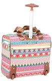 Lily Bloom Designer 15 Inch Carry On - Weekender Overnight Business Travel Luggage - Lightweight 2 - Rolling Wheels Suitcase - Under Seat Rolling Bag for Women (On the Prowl)