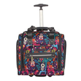 Lily Bloom Designer 15 Inch Carry On - Weekender Overnight Business Travel Luggage - Lightweight 2 - Rolling Wheels Suitcase - Under Seat Rolling Bag for Women (Wildwoods)
