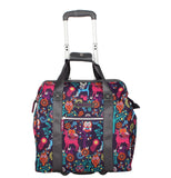 Lily Bloom Designer Under the Seat Tote Cabin Luggage Collection - 15 Inch Patterned Carry on Bag For Women - Lightweight Suitcase with 2 Rolling Wheels (Wildwoods)