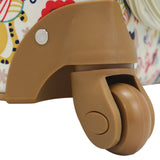 Lily Bloom Luggage 24" Expandable Design Pattern Suitcase With Spinner Wheels For Woman (24in, Furry Friends)