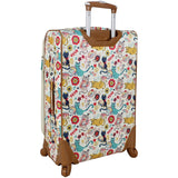 Lily Bloom Luggage 24" Expandable Design Pattern Suitcase With Spinner Wheels For Woman (24in, Furry Friends)