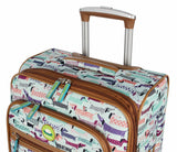 Lily Bloom Luggage Carry On Expandable Design Pattern Suitcase For Woman With Spinner Wheels (Totally Paw Some, 20in)