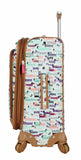 Lily Bloom Luggage Carry On Expandable Design Pattern Suitcase For Woman With Spinner Wheels (Totally Paw Some, 20in)
