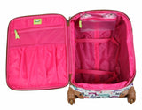 Lily Bloom Luggage Carry On Expandable Design Pattern Suitcase For Woman With Spinner Wheels (Totally Paw Some, 20in)