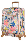 Lily Bloom Luggage Carry On Expandable Design Pattern Suitcase For Woman With Spinner Wheels (Trop Pineapple, 20in)