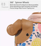 Lily Bloom Luggage Carry On Expandable Design Pattern Suitcase For Woman With Spinner Wheels (Trop Pineapple, 20in)