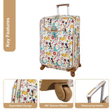 Lily Bloom Luggage Set 4 Piece Suitcase Collection With Spinner Wheels For Woman (Furry Friends)