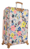 Lily Bloom Luggage Set 4 Piece Suitcase Collection With Spinner Wheels For Woman (Trop Pineapple)