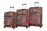 Lily Bloom Luggage Sets 3 Piece with Spinner Wheels, Expandable Suitcase for Women