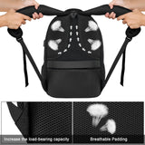 Liokesa Backpack for Men Women, School Backpacks for Teen Boys Girls, Water Resistant Laptop Backpack with USB Charger, 15.6 Inch Black College Bookbag