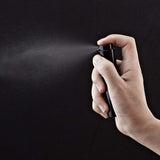 LISAPACK 8ML Atomizer Perfume Spray Bottle for Travel (3 PCS) Empty Cologne Dispenser, Portable Sprayer Travel Essentials for Men and Women (Black)