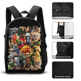 LIUCIOL Italian Brainrot 3PCS Backpack, Novelty Meme Graphic 17 IN Daypacks, Brainrot Casual Lightweight travel bag with Side Pocket