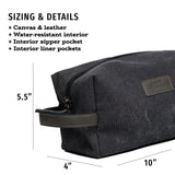 Live Bearded Dopp Kit – Durable Travel Toiletry Bag for Men, Shaving, Hygiene, Beard Care, Travel Essentials and Everyday Carry Mens Toiletries Bag