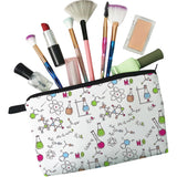 Livel lhood Chemical Elements Makeup Bag Small Organizer Bag Toiletry Zipper Pouch Chemical Cosmetic Bag Birthday Graduation Present for Chemist Graduates Chemistry Teacher Women