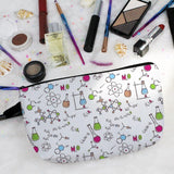 Livel lhood Chemical Elements Makeup Bag Small Organizer Bag Toiletry Zipper Pouch Chemical Cosmetic Bag Birthday Graduation Present for Chemist Graduates Chemistry Teacher Women