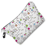 Livel lhood Chemical Elements Makeup Bag Small Organizer Bag Toiletry Zipper Pouch Chemical Cosmetic Bag Birthday Graduation Present for Chemist Graduates Chemistry Teacher Women