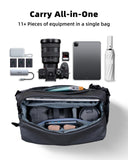 llano 6L Camera Sling Bag for Photographers, DSLR Shoulder Bag Small, Compact Crossbody Camera Case with Adjustable Strap for Canon Nikon Sony Mirrorless, Fits 1 Camera 2 Lenses Accessories