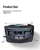 llano 6L Camera Sling Bag for Photographers, DSLR Shoulder Bag Small, Compact Crossbody Camera Case with Adjustable Strap for Canon Nikon Sony Mirrorless, Fits 1 Camera 2 Lenses Accessories