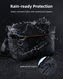 llano 6L Camera Sling Bag for Photographers, DSLR Shoulder Bag Small, Compact Crossbody Camera Case with Adjustable Strap for Canon Nikon Sony Mirrorless, Fits 1 Camera 2 Lenses Accessories