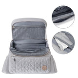Lmbabter Diaper Bag Backpack Convertible Messenger Bag Travel Backpack Maternity Bags Stylish Baby Bag with Changing Pad for Mom (Gray)