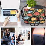 LMHRMWGB Colorful Lily Blooms Laptop Bag for 13 14 15 Inch Laptop, Messenger Shoulder Bag with Handle, Business Computer Bag with Pockets for Work, College, Travel