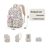 Lmwzh school backpack Big Student Laptop Suitable for Women aged Middle High School Teen Girls Bookbag (2plum bossom)