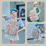 Lmwzh school backpack Big Student Laptop Suitable for Women aged Middle High School Teen Girls Bookbag (2plum bossom)