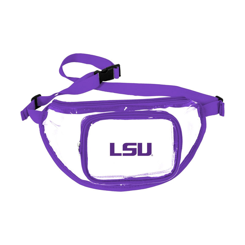 Logo Brands LSU Clear Fanny Pack