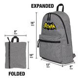 LOGOVISION Batman 1966 TV Series Logo Lightweight Backpack for Work School Daily Use Packable for Travel