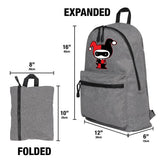 LOGOVISION Batman Harley Quinn Cute Chibi Character Lightweight Backpack for Work School Daily Use Packable for Travel