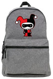 LOGOVISION Batman Harley Quinn Cute Chibi Character Lightweight Backpack for Work School Daily Use Packable for Travel
