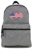 LOGOVISION Batman USA American Flag Shield Logo Lightweight Backpack for Work School Daily Use Packable for Travel