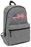 LOGOVISION Batman USA American Flag Shield Logo Lightweight Backpack for Work School Daily Use Packable for Travel