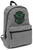 LOGOVISION Harry Potter Slytherin Plaid Sigil Lightweight Backpack for Work School Daily Use Packable for Travel