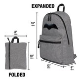 LOGOVISION Justice League Movie Batman Logo Lightweight Backpack for Work School Daily Use Packable for Travel