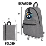 LOGOVISION Nasa Apollo Space Program Patch Lightweight Backpack for Work School Daily Use Packable for Travel