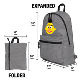 LOGOVISION Sesame Street Bert Head Lightweight Backpack for Work School Daily Use Packable for Travel