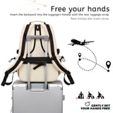 Lohol Multi - Pocket Backpack with 15.6 inch Laptop Compartment, Water Resistant Bookbag for School College and Travel (Grey