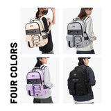 Lohol Multi - Pocket Backpack with 15.6 inch Laptop Compartment, Water Resistant Bookbag for School College and Travel (Grey