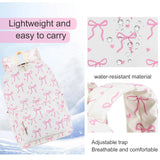 LOIDOU Girls School Backpack Set 3 - in - 1, Water - Resistant Bookbag with Lunch Bag & Pencil Case, Lightweight Kids Backpack for Elementary & Middle School, Cute Pink Bow Design Gifts for Teen Girls