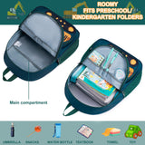LOIDOU Toddler Backpack Boy for 4 - 8, Preschool Kindergarten Kids Backpack for School, 15 Inch Toddler Daycare Travel Backpacks with Chest Strap, Excavator Construction Truck Backpacks for Kids