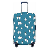 Loklneyk Penguin Atlantic Luggage Cover, Premium Washable Suitcase Protector With Secure Zipper & Buckle Closure, Fits 18-32 Inch Travel Luggagemedium