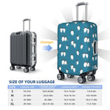 Loklneyk Penguin Atlantic Luggage Cover, Premium Washable Suitcase Protector With Secure Zipper & Buckle Closure, Fits 18 - 32 Inch Travel Luggagemedium