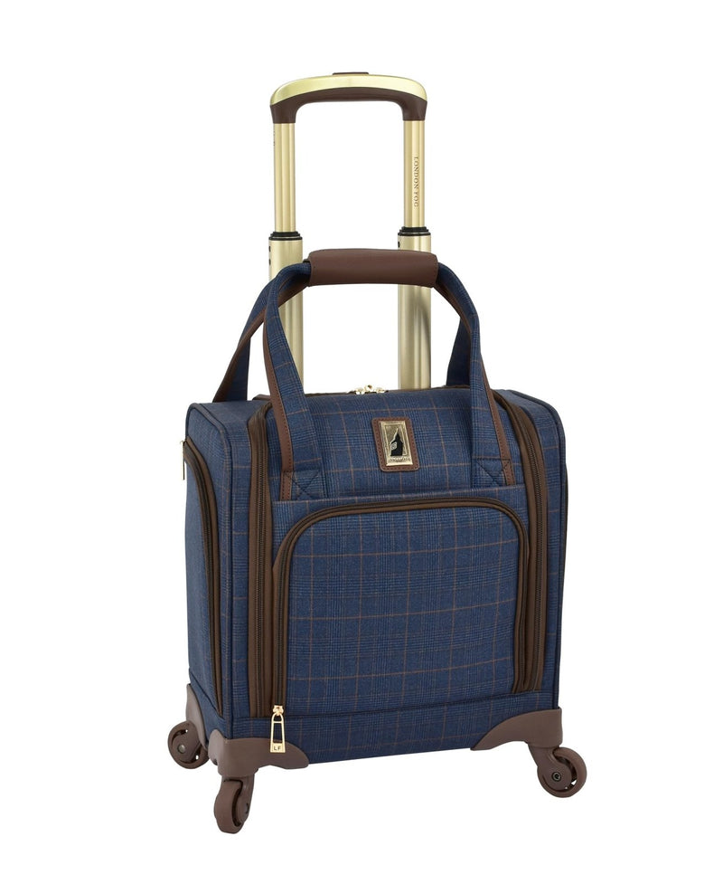 London Fog Brentwood IV 15" 4 - Wheel Under the Seat Bag, Midnight Blue