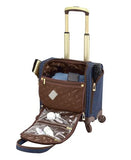 London Fog Brentwood IV 15" 4 - Wheel Under the Seat Bag, Midnight Blue