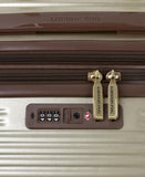 London Fog Brentwood IV 25" Expandable Spinner Hardside Suitcase, Latte